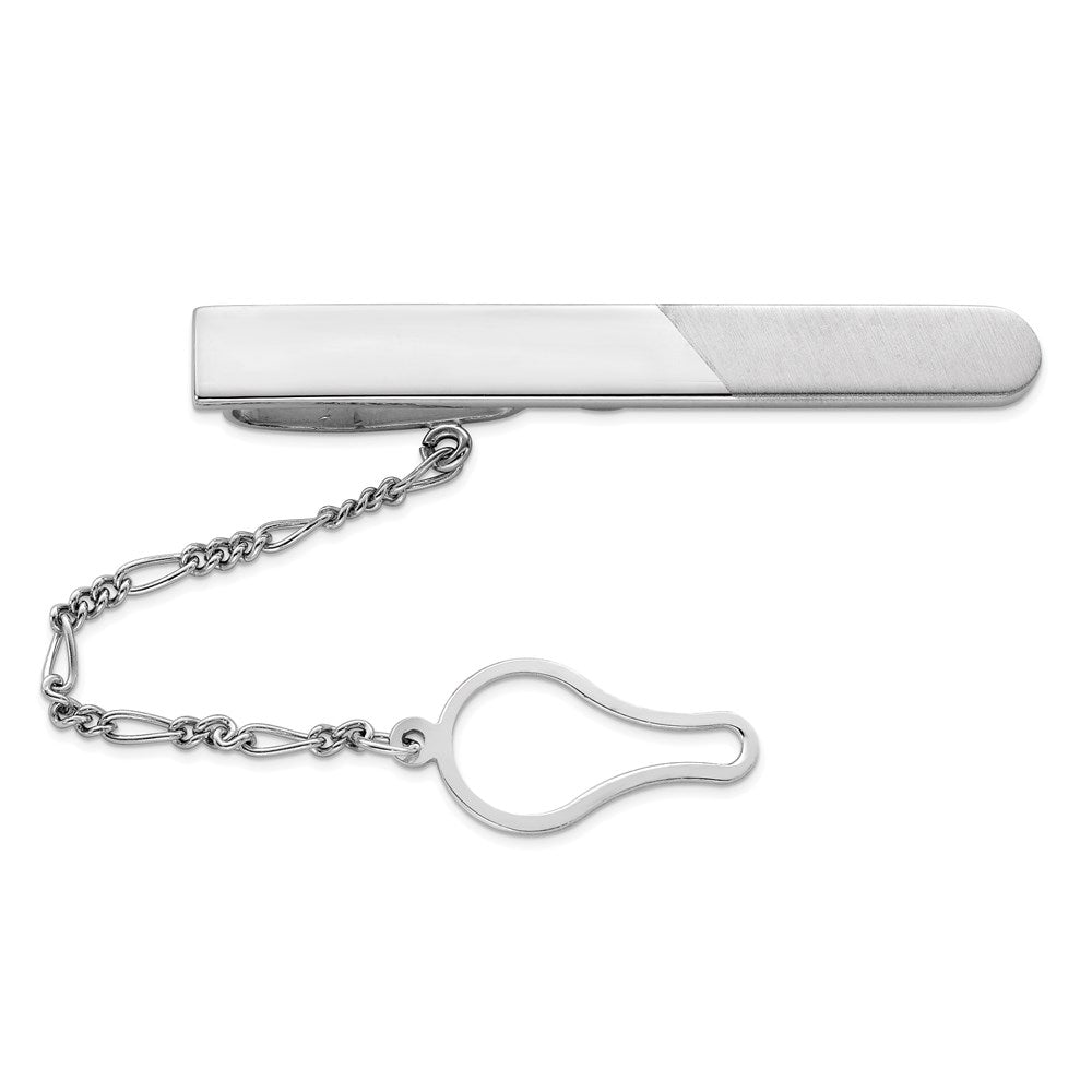 Sterlingsilber Rhodiniert Krawatten Klammer