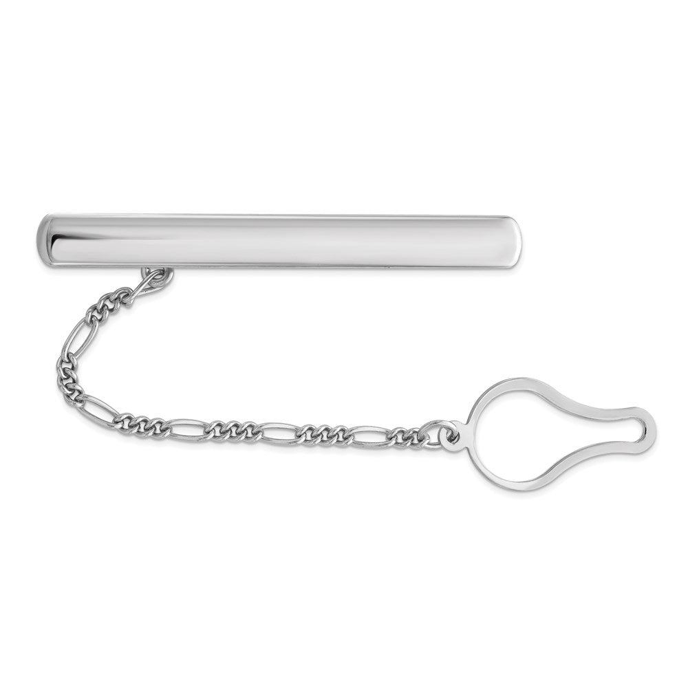 Sterlingsilber Rhodiniert Krawatten Klammer