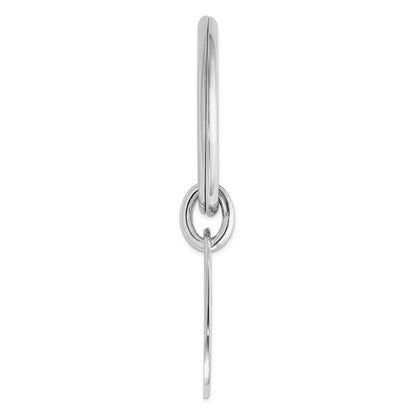 Sterlingsilber Rhodiniert Key Kette