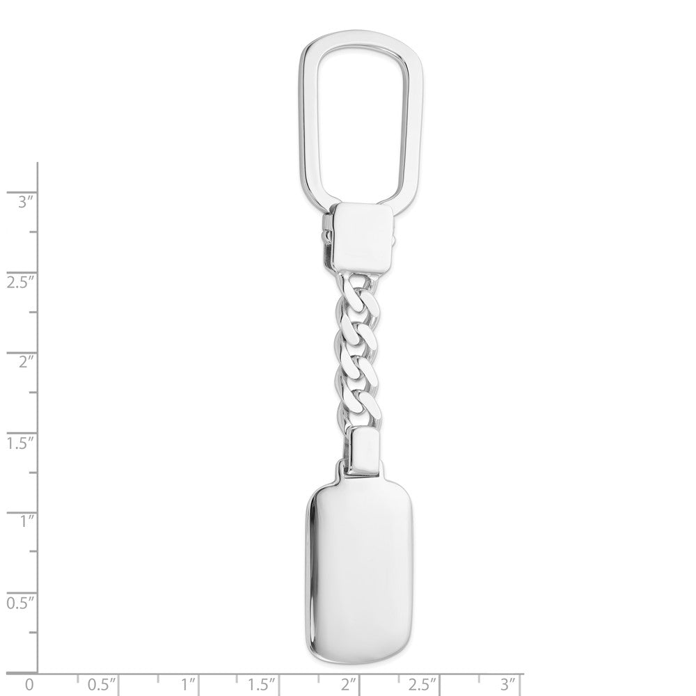Sterlingsilber Rhodiniert Key Kette