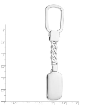 Sterlingsilber Rhodiniert Key Kette