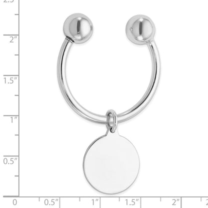 Sterlingsilber Rhodiniert Key Kette