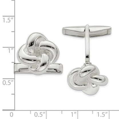 Sterlingsilber Knoten Manschettenknöpfe