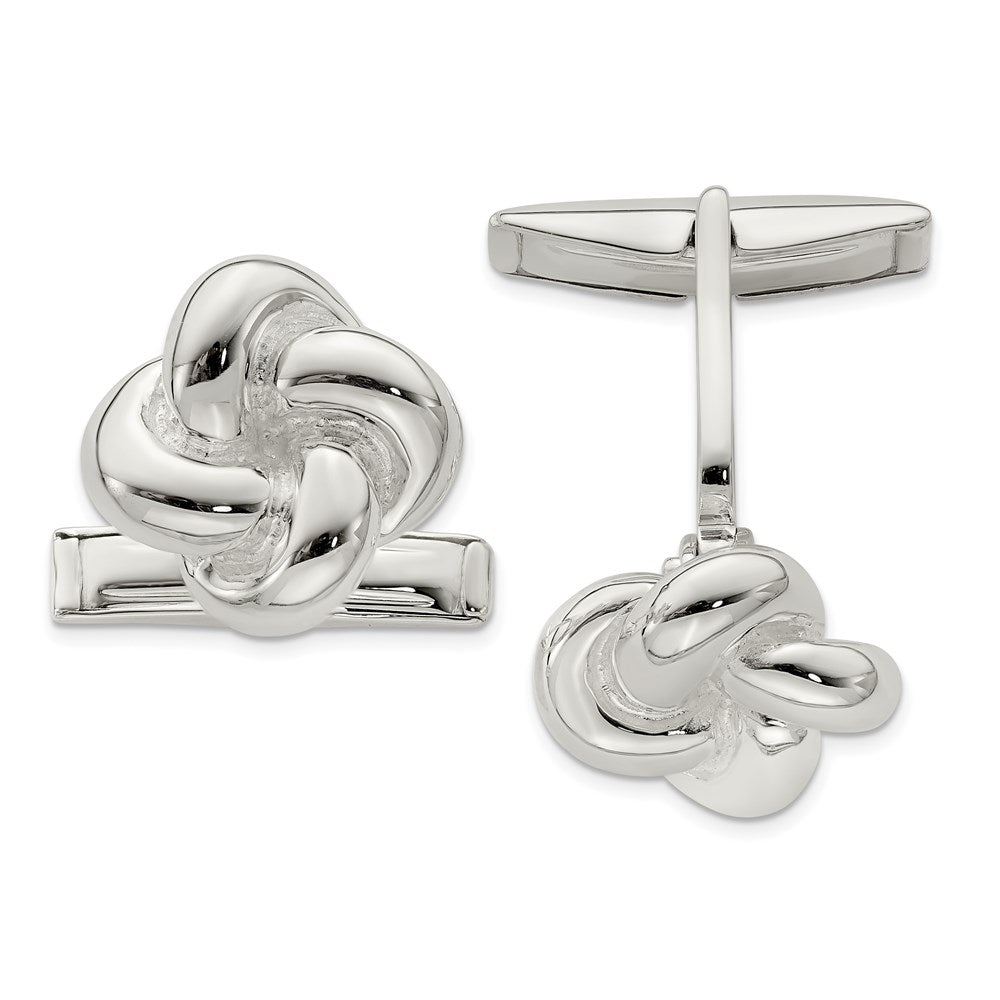 Sterlingsilber Knoten Manschettenknöpfe