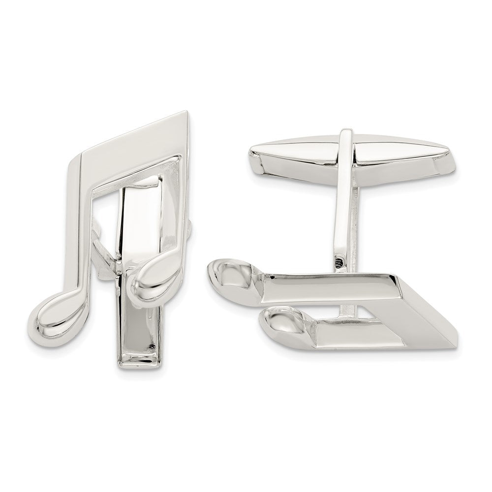 Sterlingsilber Musik Note Manschette Knöpfe