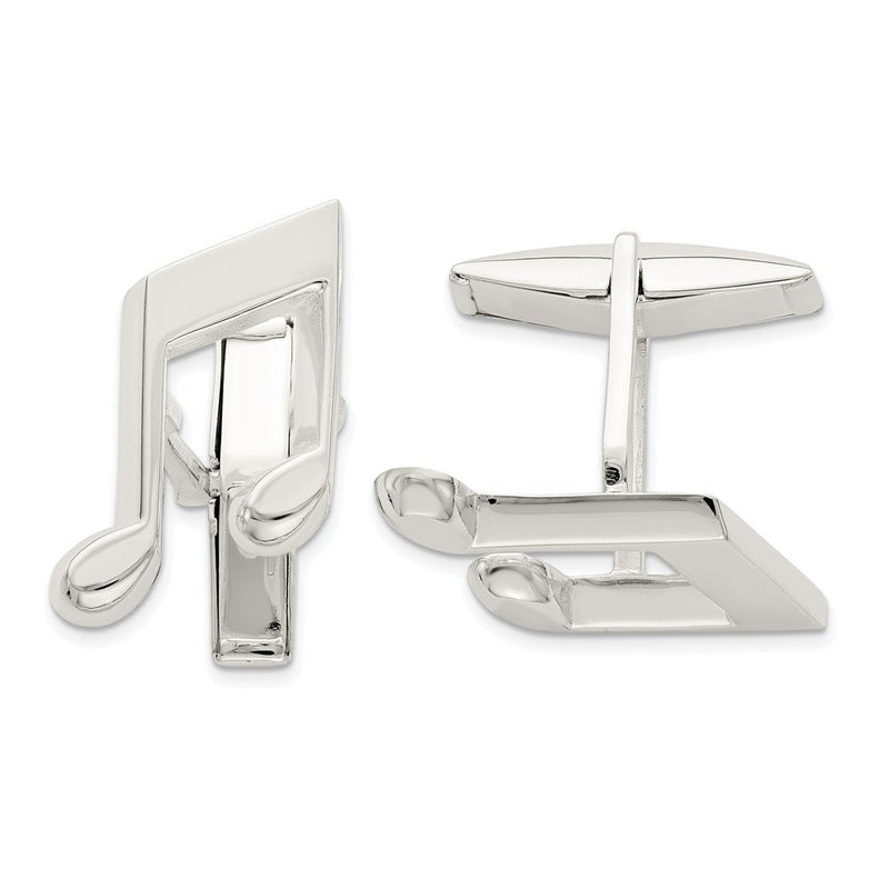 Sterlingsilber Musik Note Manschette Knöpfe