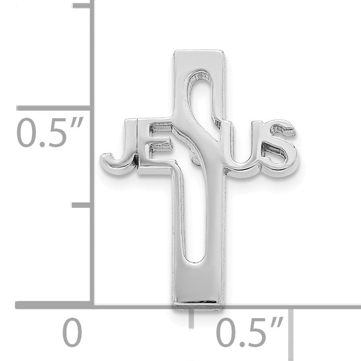 Sterlingsilber Rhodiniert Jesus Kreuz Krawatten Tac