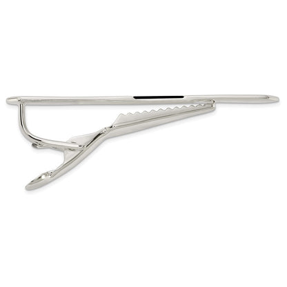 Sterlingsilber Poliert Onyx Krawatten Stab