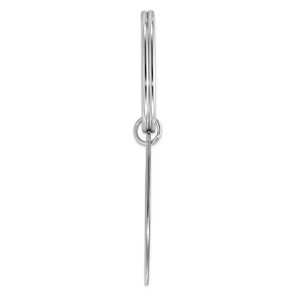 Sterlingsilber Rhodiniert Key Kette