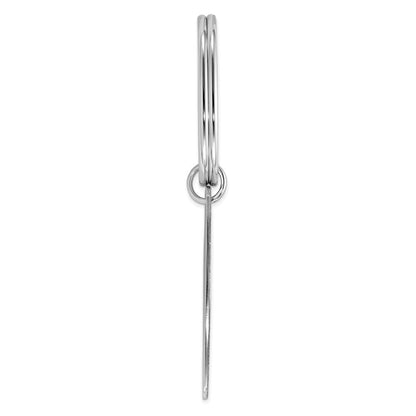 Sterlingsilber Rhodiniert Key Kette