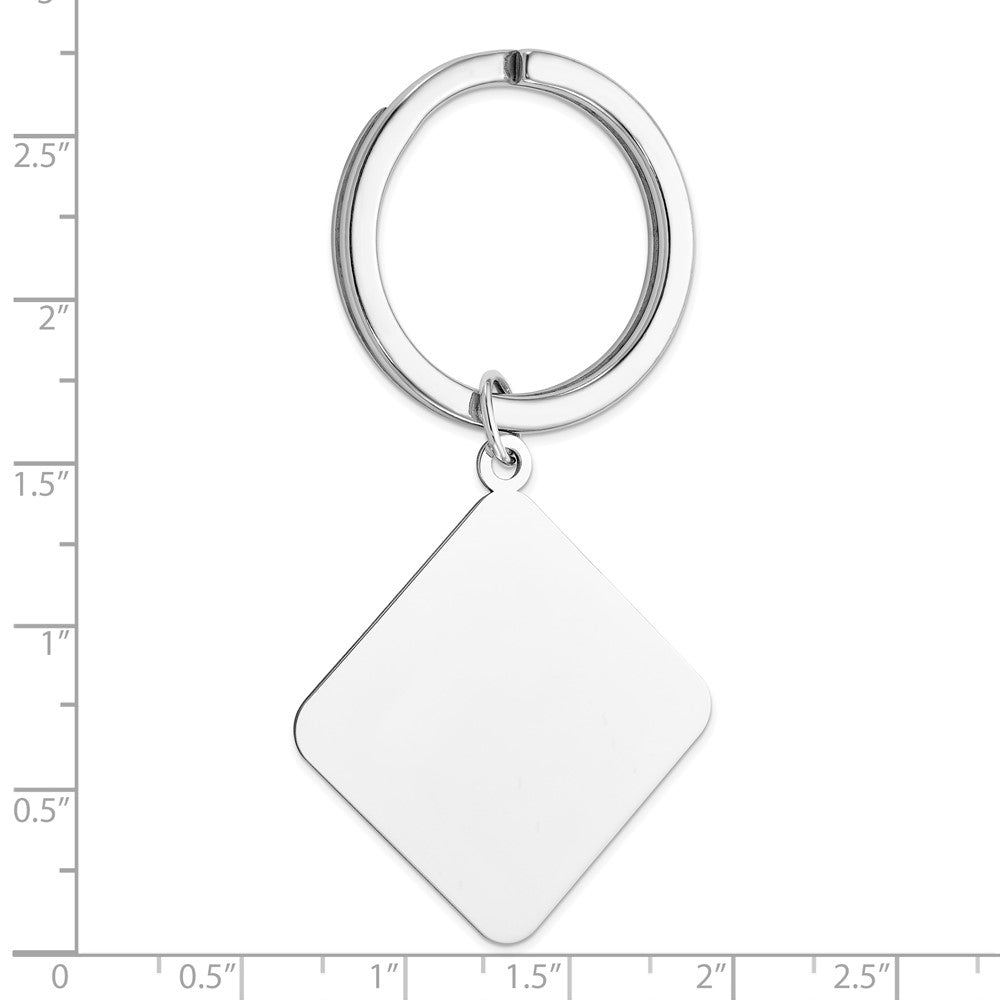 Sterlingsilber Rhodiniert Key Kette