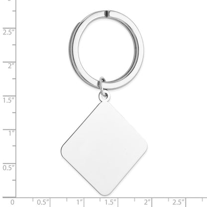 Sterlingsilber Rhodiniert Key Kette