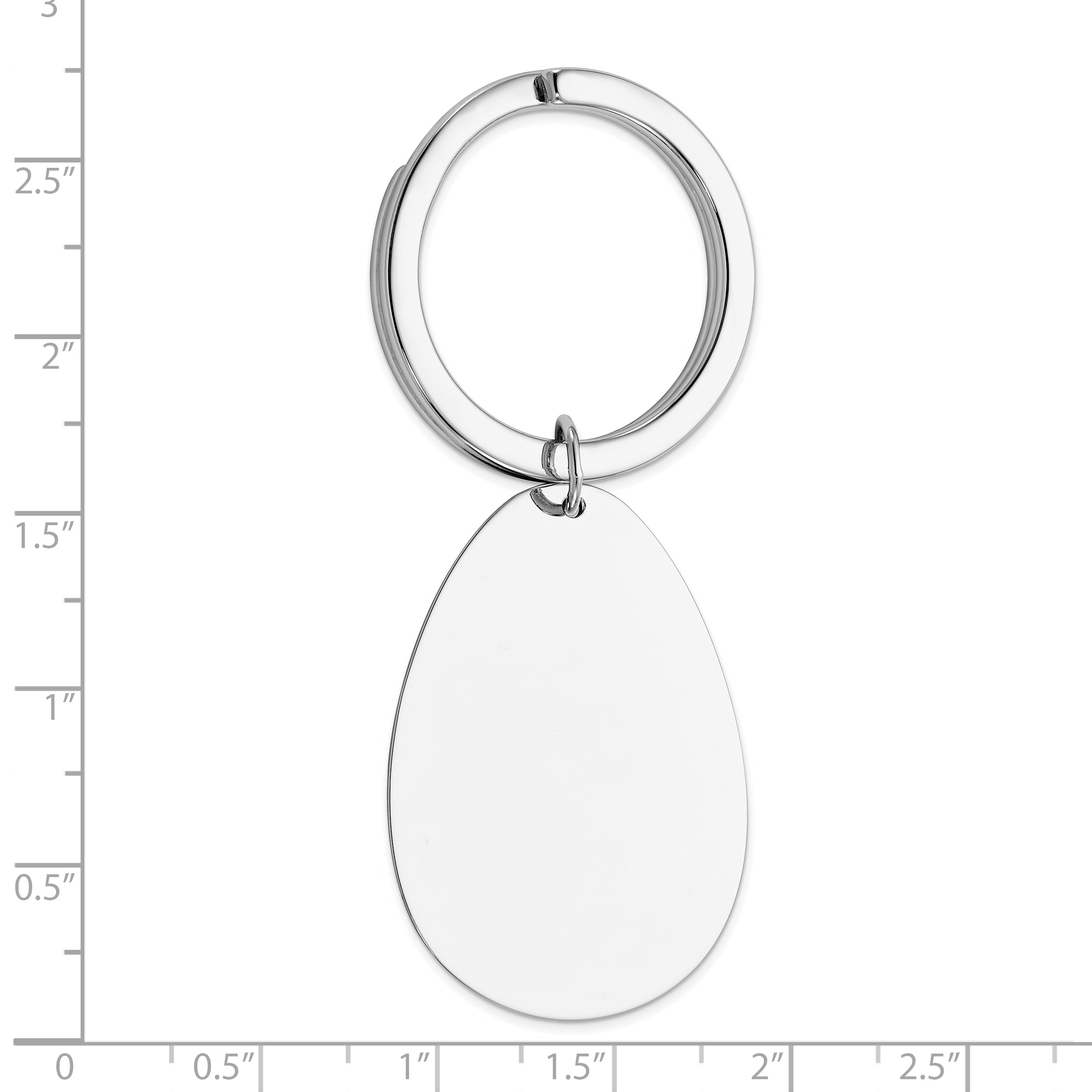 Sterlingsilber Rhodiniert Key Kette