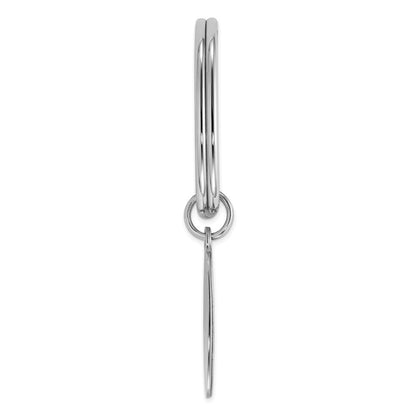 Sterlingsilber Rhodiniert Key Kette