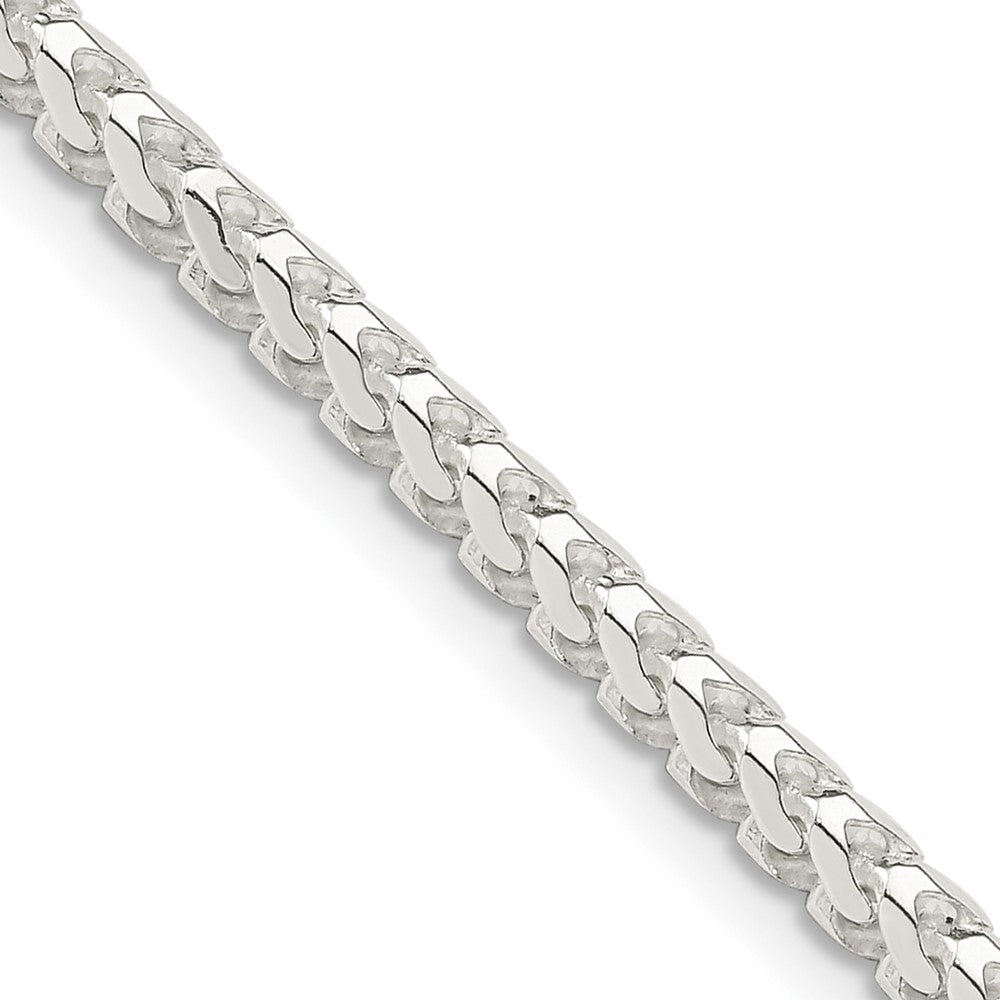 Sterlingsilber 3.1mm Diamantiert Quadratisch Franco Halskette