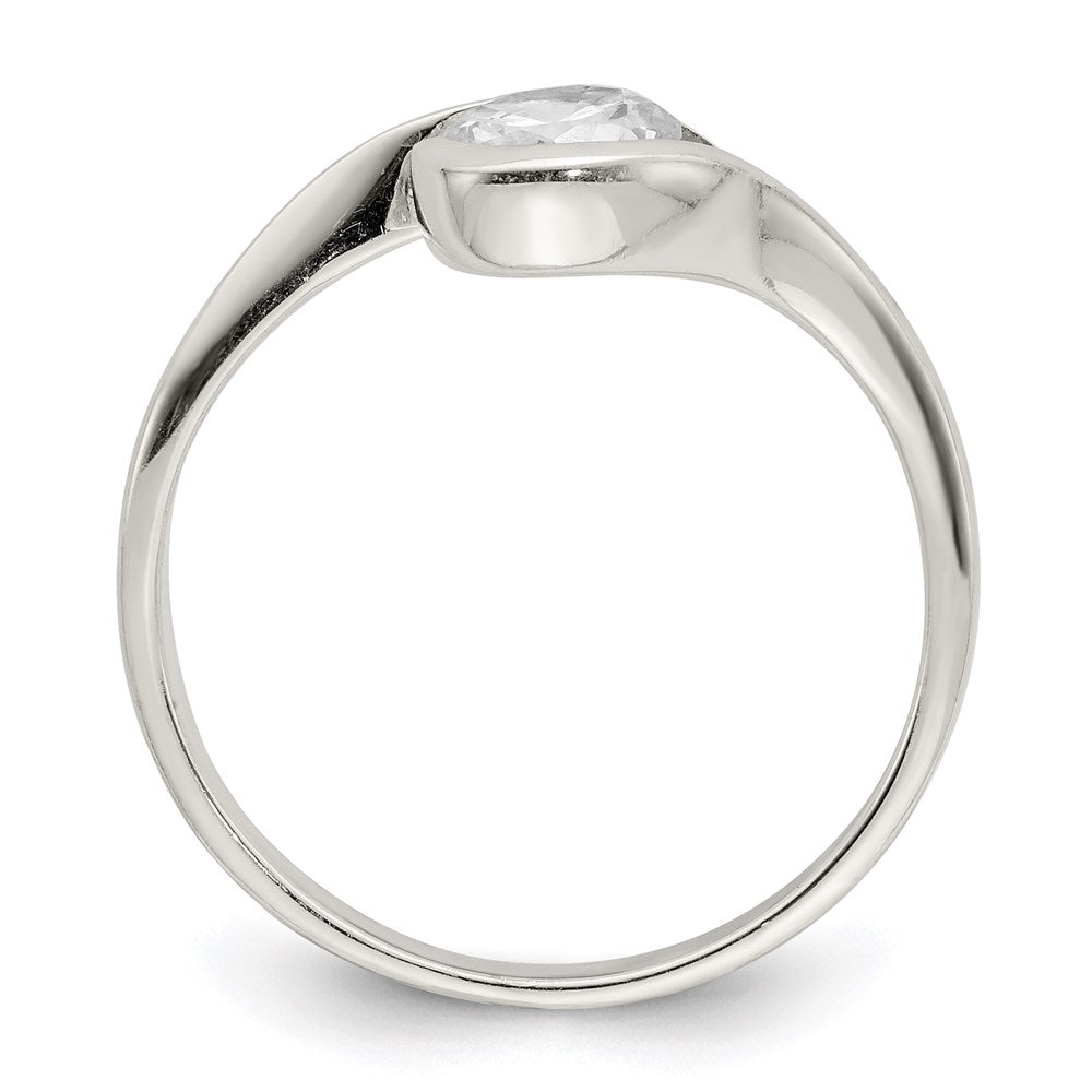 Sterlingsilber Zirkonia Ring (size 8 Nur)