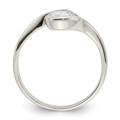 Sterlingsilber Zirkonia Ring (size 8 Nur)