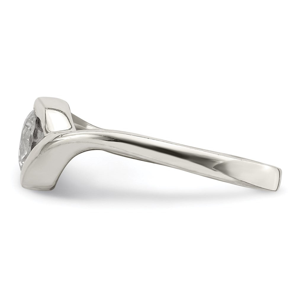 Sterlingsilber Zirkonia Ring (size 8 Nur)