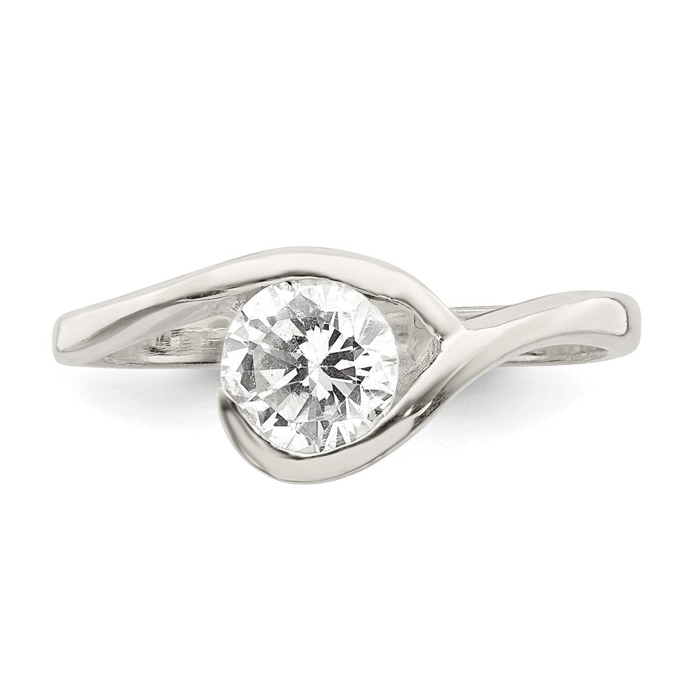 Sterlingsilber Zirkonia Ring (size 8 Nur)
