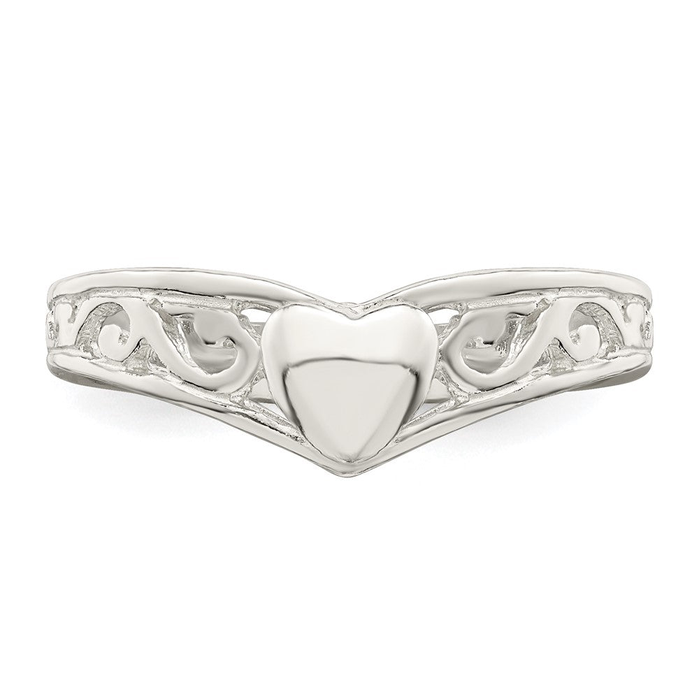 Sterlingsilber Herz Ring