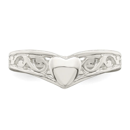Sterlingsilber Herz Ring