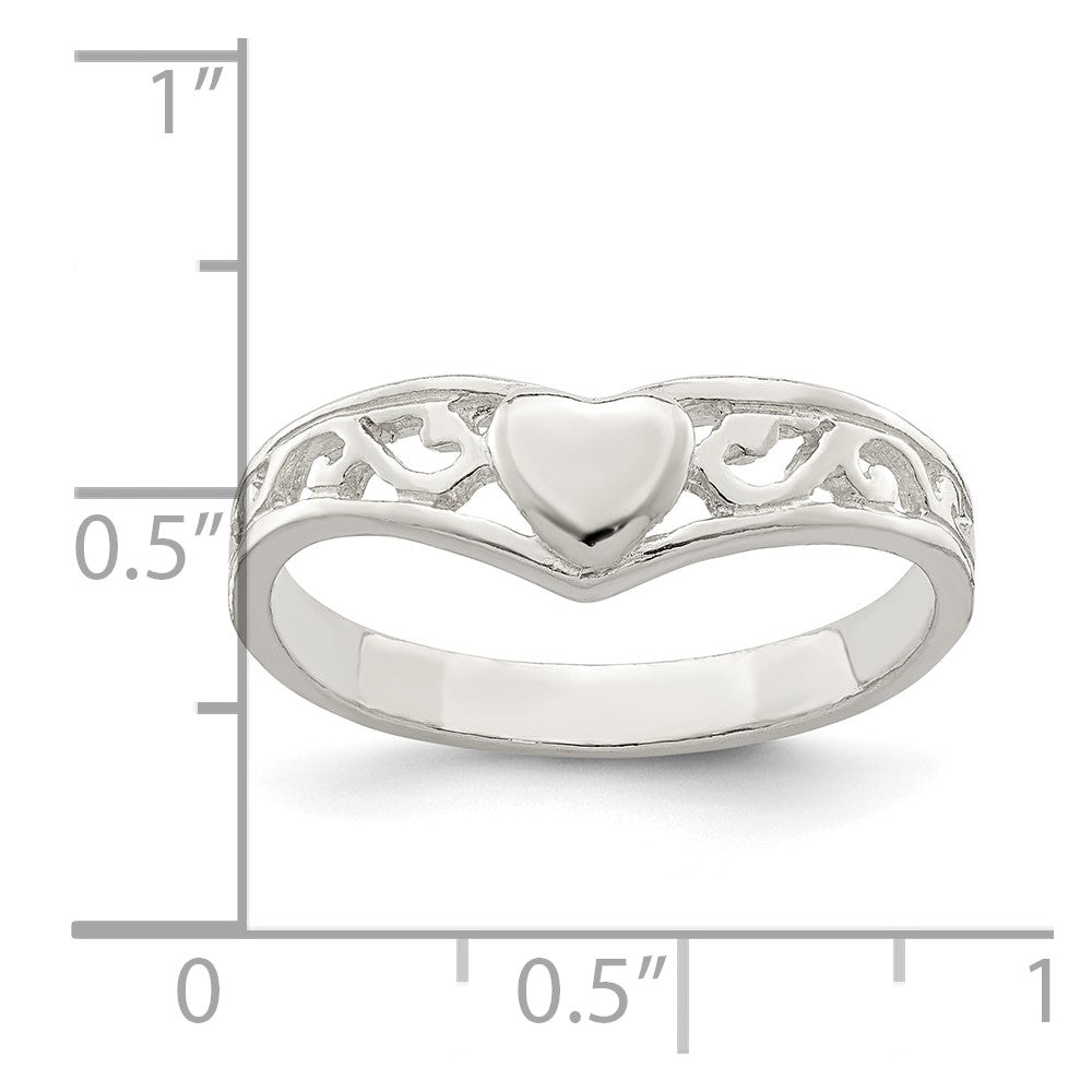 Sterlingsilber Herz Ring