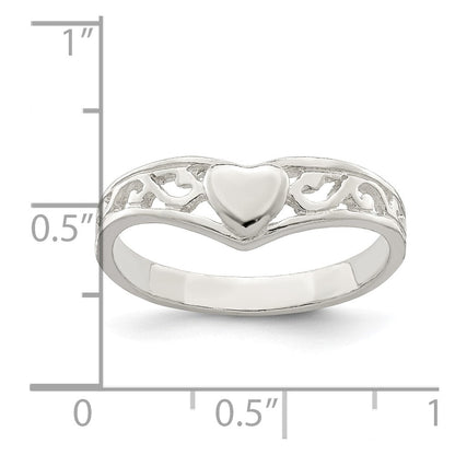 Sterlingsilber Herz Ring