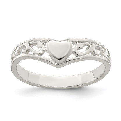 Sterlingsilber Herz Ring