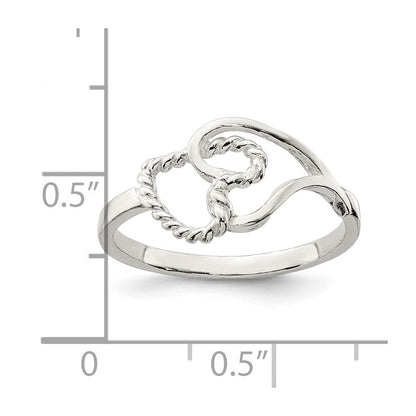 Sterlingsilber Herz Ring