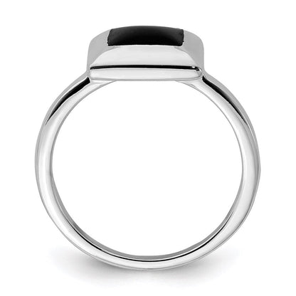 Sterlingsilber Onyx Ring