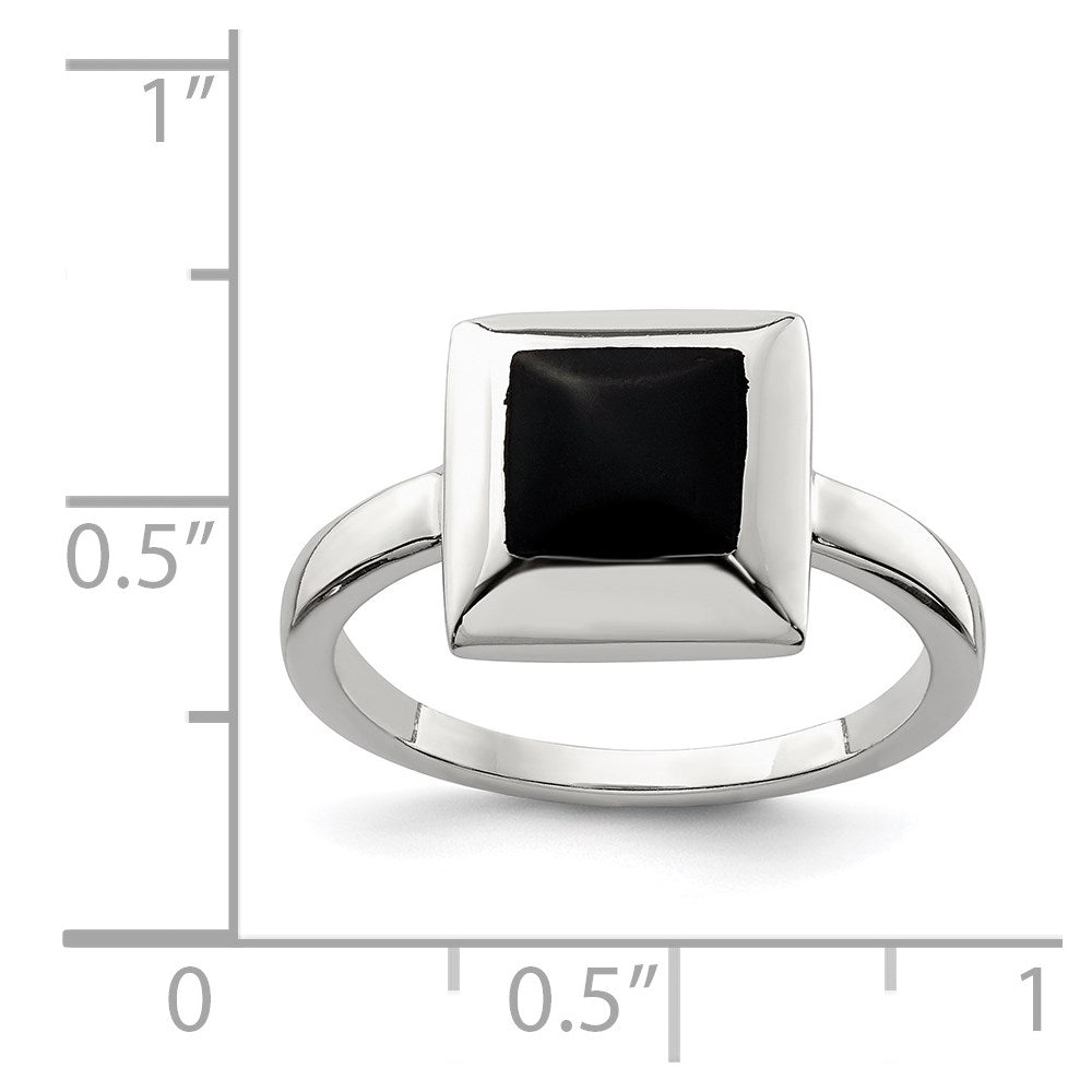Sterlingsilber Onyx Ring