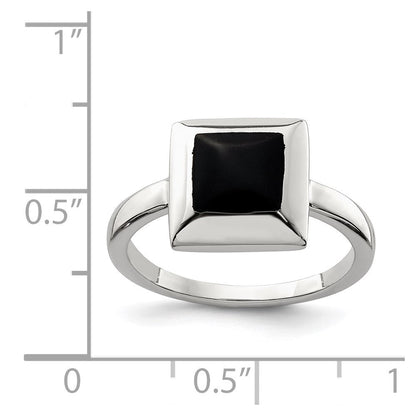 Sterlingsilber Onyx Ring