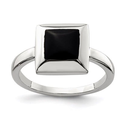 Sterlingsilber Onyx Ring