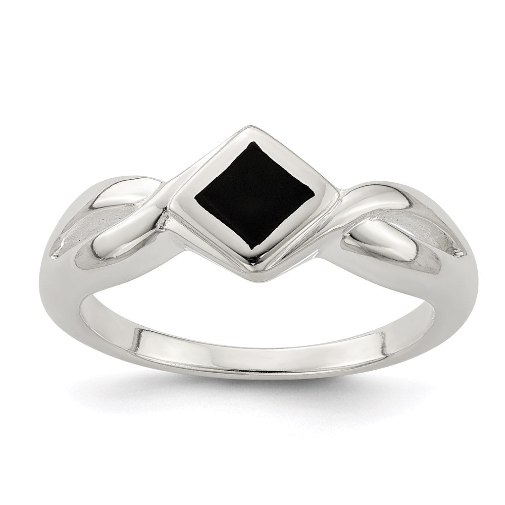 Sterlingsilber Onyx Ring