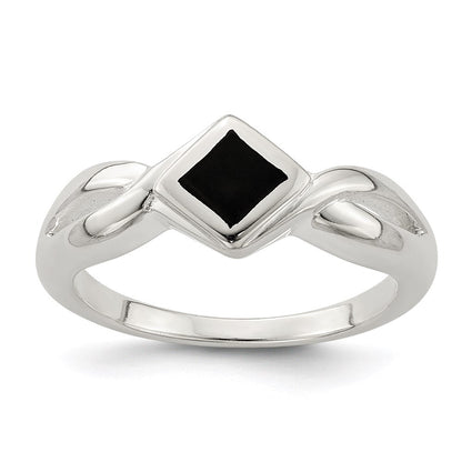 Sterlingsilber Onyx Ring