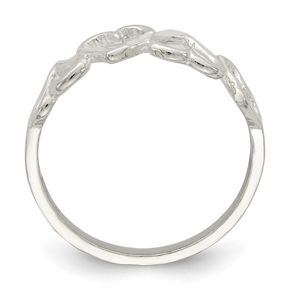 Sterlingsilber Diamantiert Herz Ring