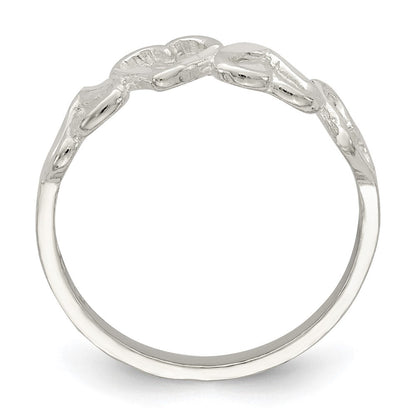 Sterlingsilber Diamantiert Herz Ring