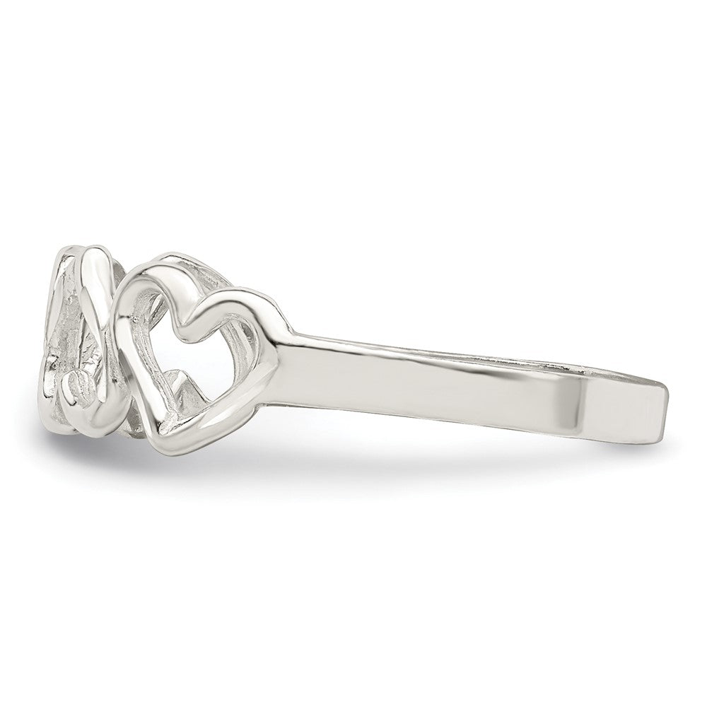 Sterlingsilber Diamantiert Herz Ring