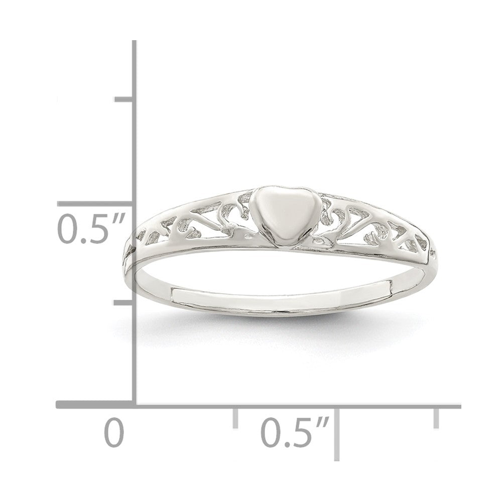 Sterlingsilber Herz Ring