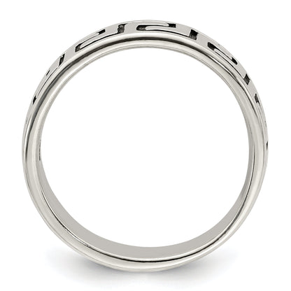 Sterlingsilber Antikisiert Greek Key Ring