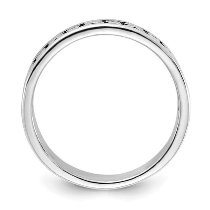 Sterlingsilber Poliert & Antikisiert X O Ring