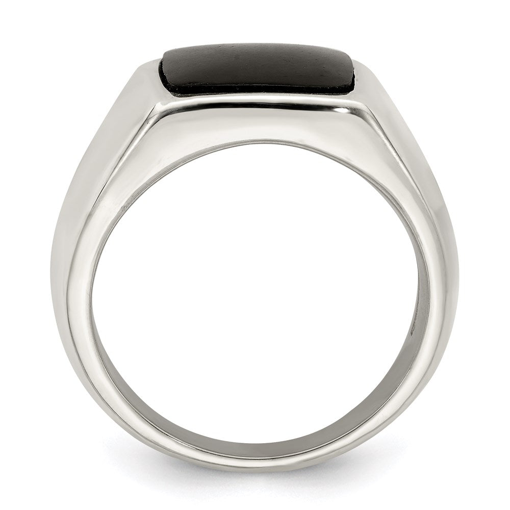 Sterlingsilber Synthetisch Onyx Ring