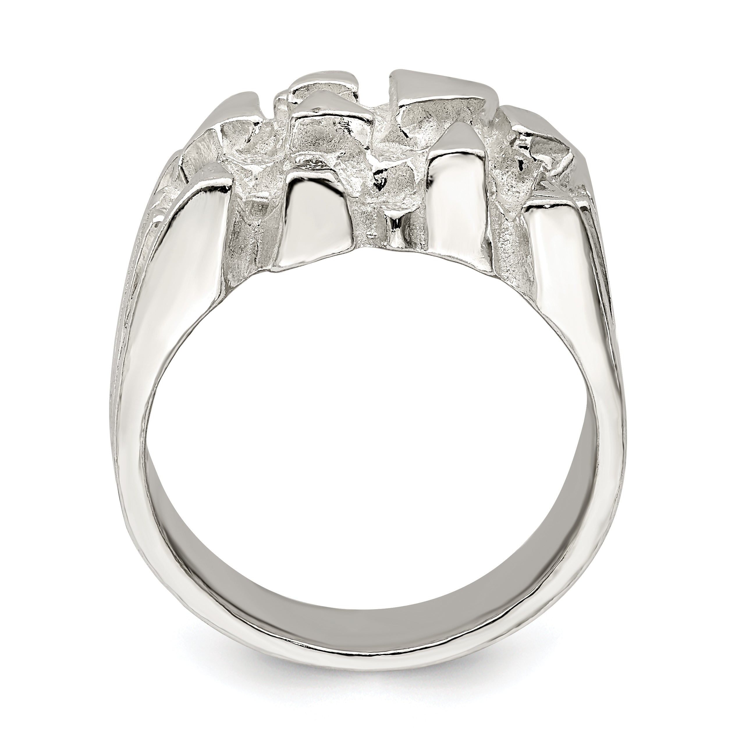 Sterlingsilber Nugget Ring