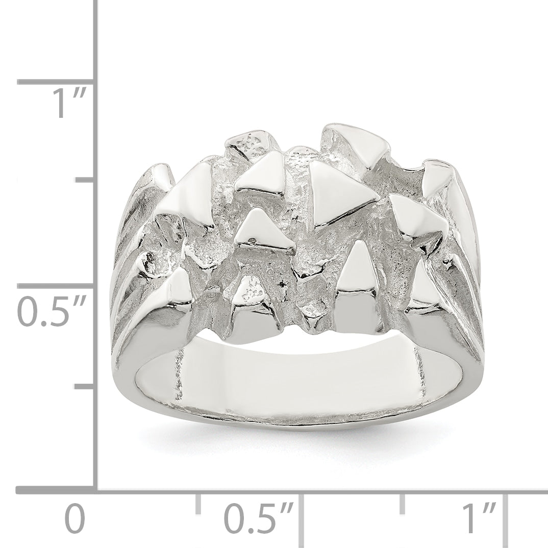 Sterlingsilber Nugget Ring