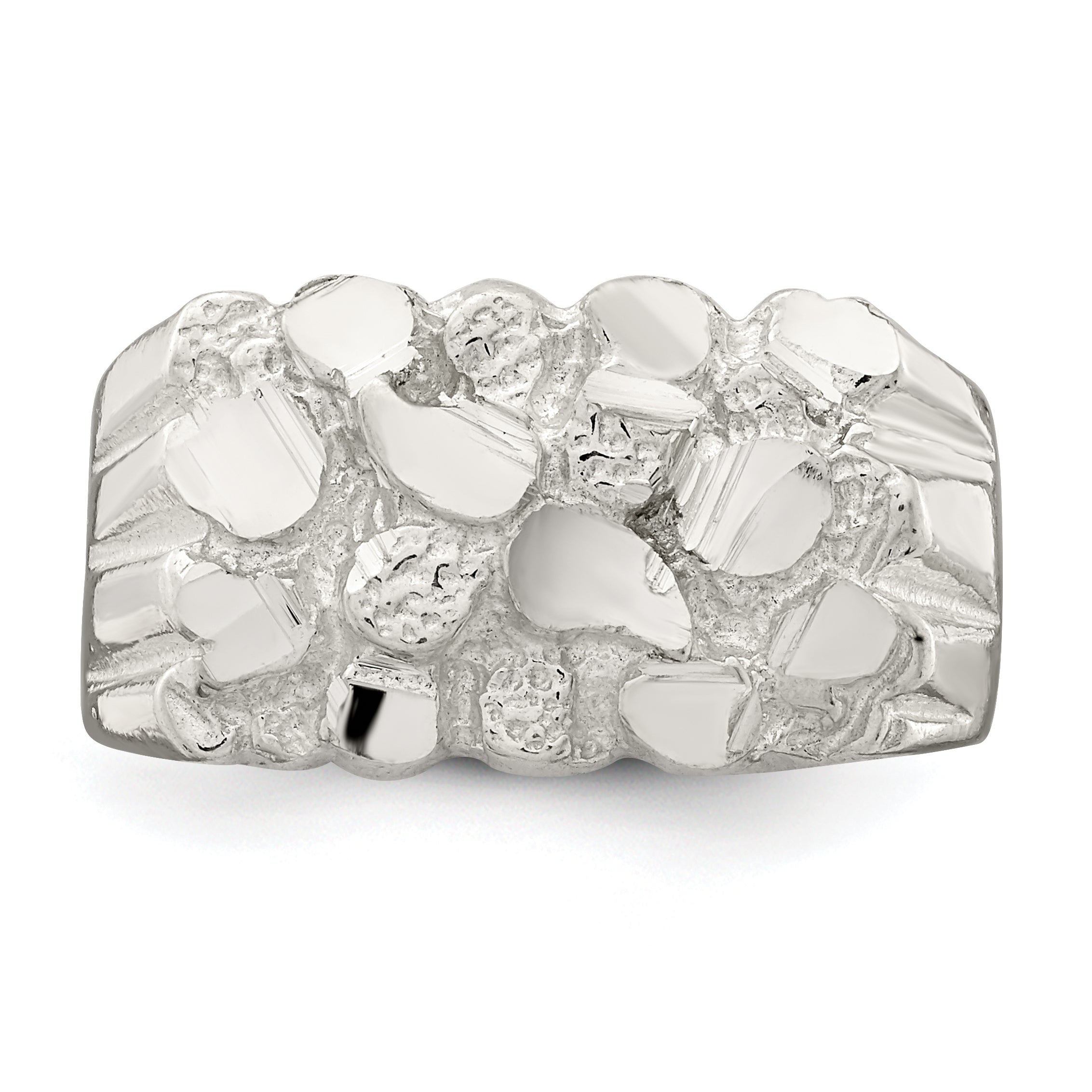 Sterlingsilber Herren Nugget Ring