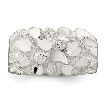 Sterlingsilber Herren Nugget Ring