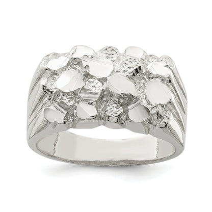 Sterlingsilber Herren Nugget Ring