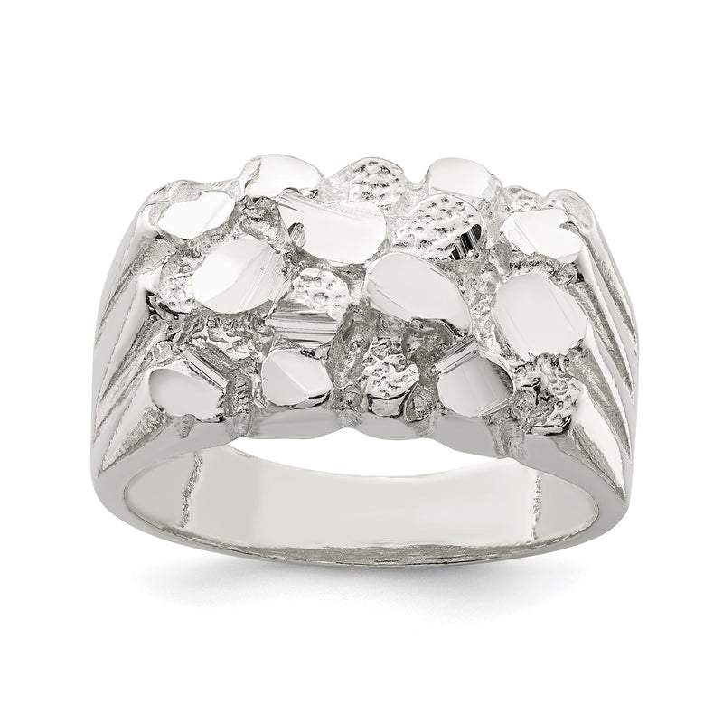 Sterlingsilber Herren Nugget Ring