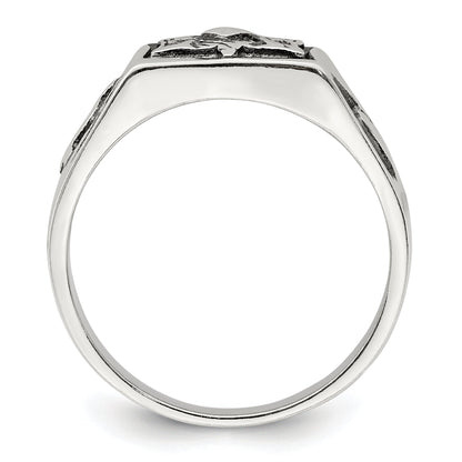 Sterlingsilber Antikisiert Freimaurer Ring