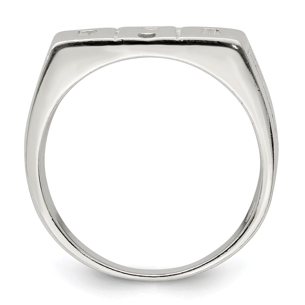 Sterlingsilber Massiv Dad Ring